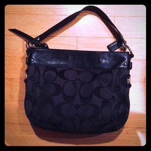 Coach black shoulder bag